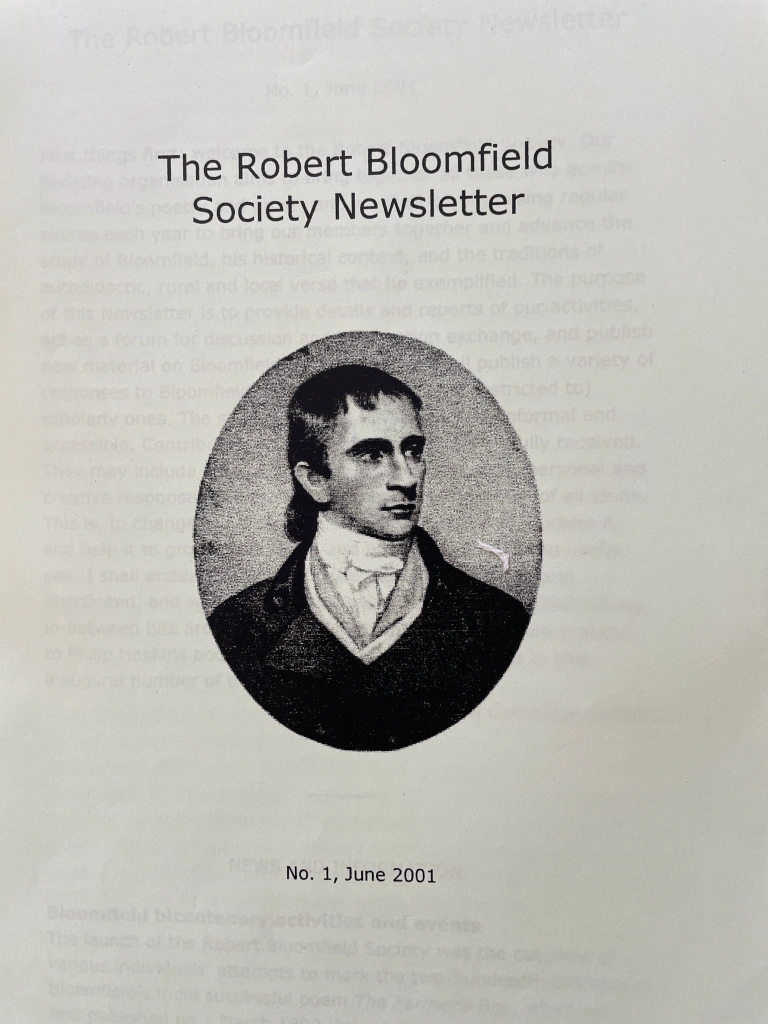 Front Cover of Newsletter 1